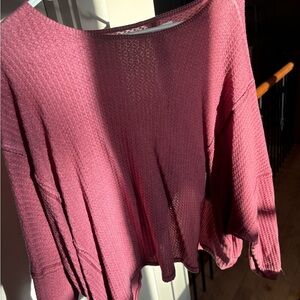 Cutest pink long sleeve top/sweater